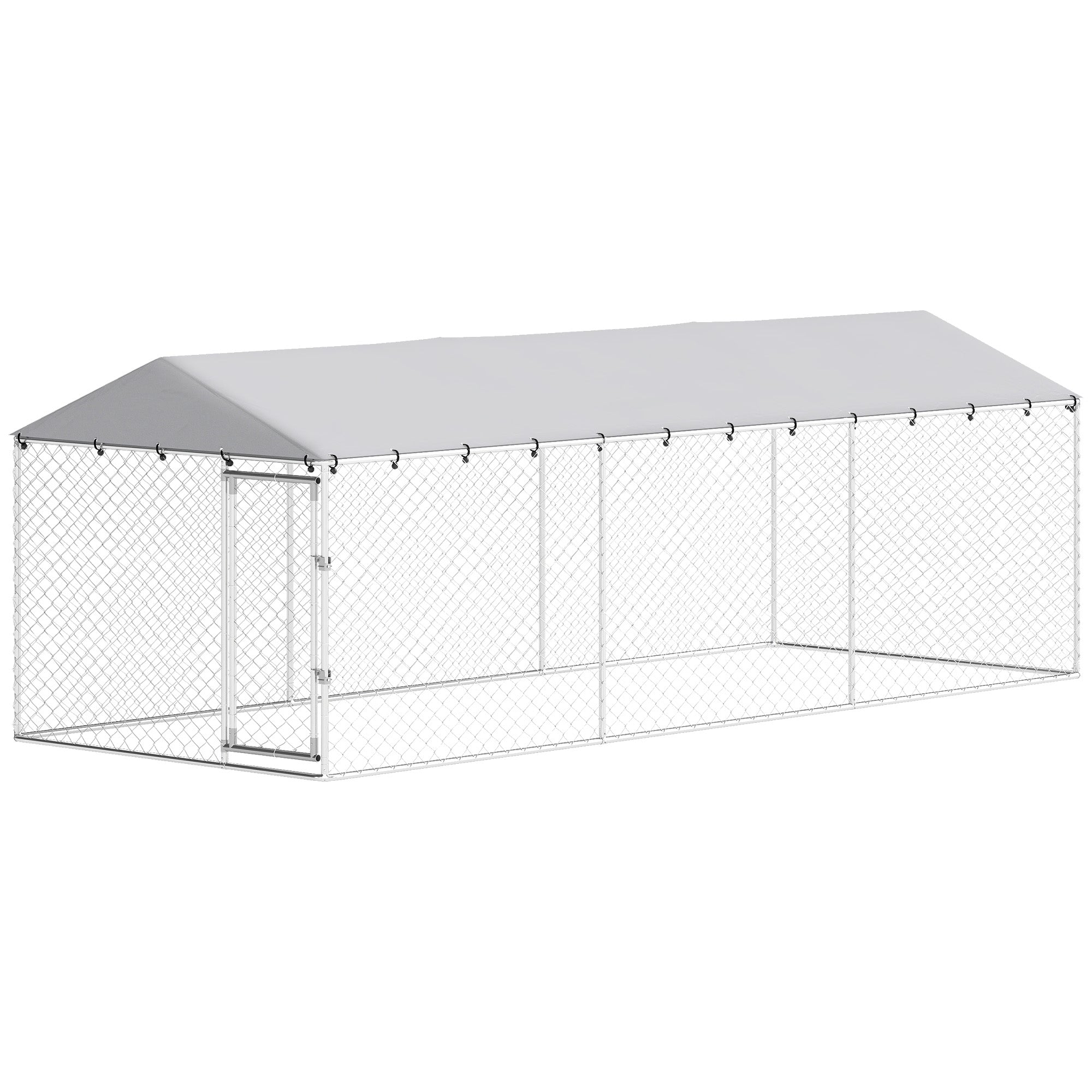 19.7' x 7.5' x 6.6' Dog Kennel Outdoor for Small Medium Large Dogs