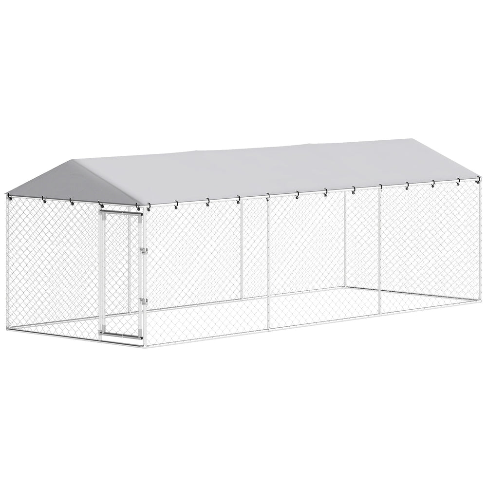 19.7' x 7.5' x 6.6' Dog Kennel Outdoor for Small Medium Large Dogs