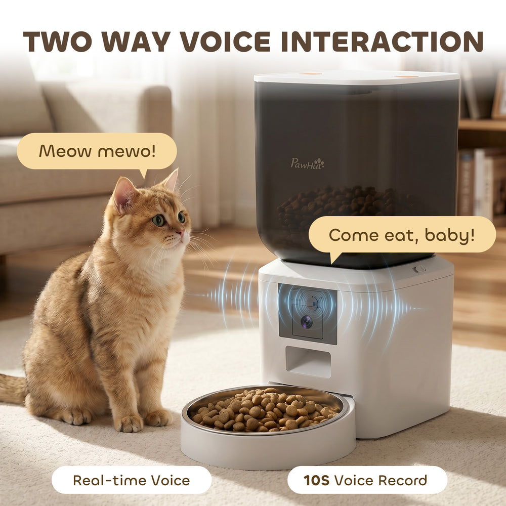 Automatic Cat Feeder with Camera, 2.4G WiFi, APP Control 8L Pet Feeder 1-10 - view 6