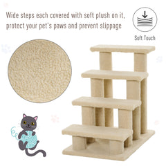 23.5" 4 Tier Pet Stairs Dog Cat Step Scratch Post Furniture - view 3