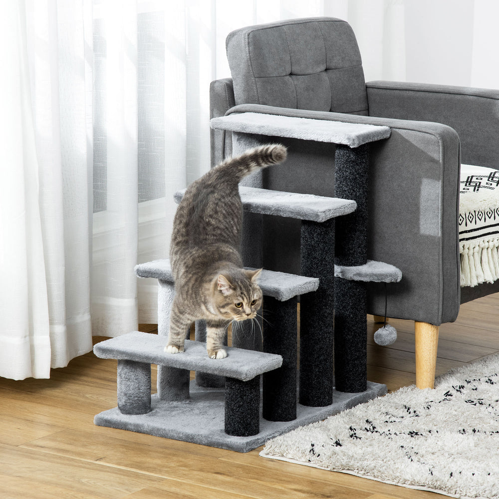 Cat Stairs for Bed, Couch 4 Steps, Small Cat Tree for Indoor Cats - view 7