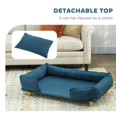 Washable Dog Sofa for Large Dogs, Elevated Pet Couch with Anti-slip Foot Pads - view 4