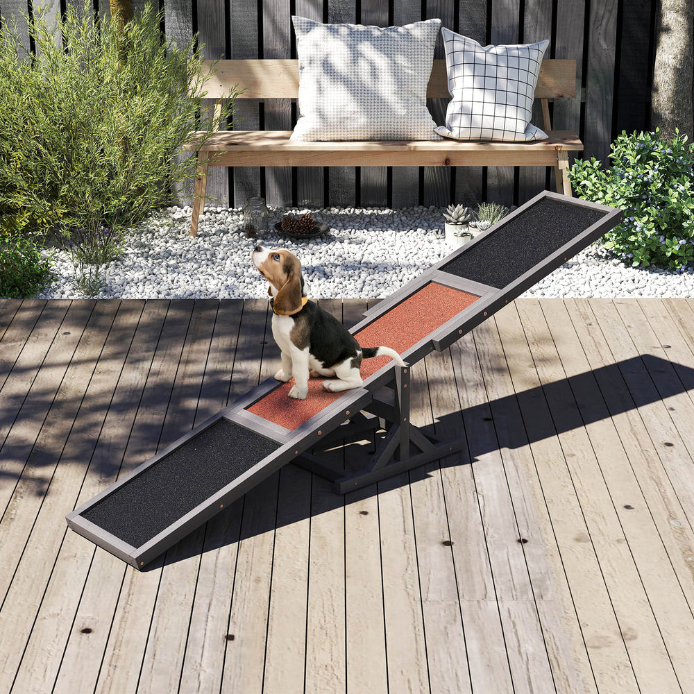 Wooden Dog Agility Seesaw Dog Outdoor Run Game Toy for Obstacle Courses - view 3