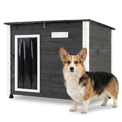 Wooden Dog House Outdoor with Natural Spruce Wood Frame Removable Floor - view 4