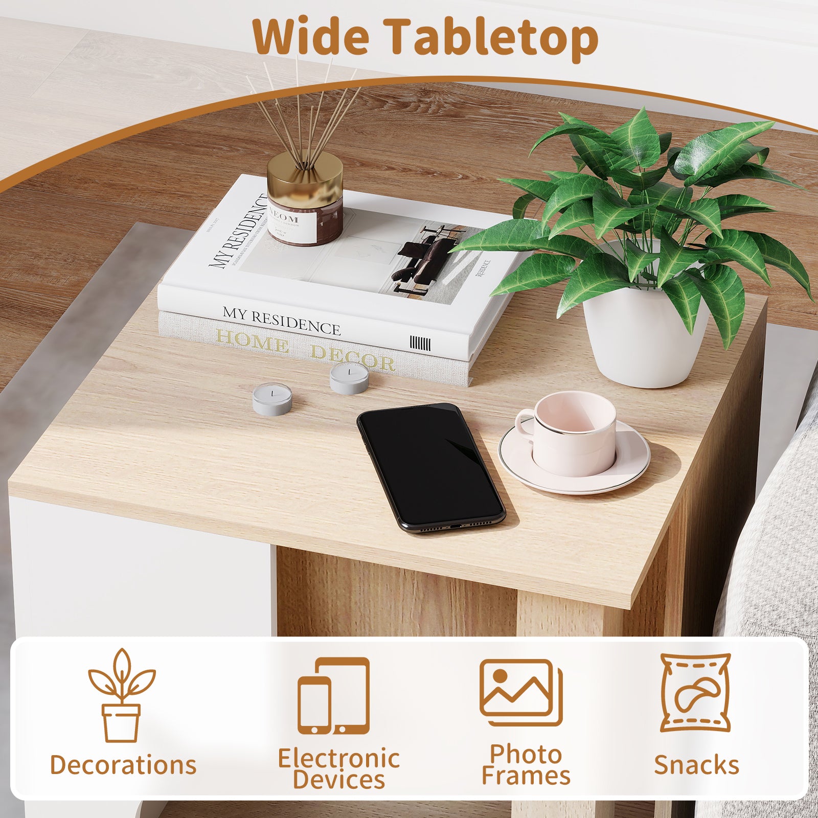 Wooden Semi-enclosed Cat Condo with Kitty Head-shaped Entry and Metal Legs Cat - view 8