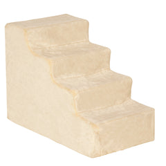4-Step Dog Ramp for Sofa, Bed, and Couch, with Removable Cover Dog Stairs