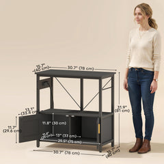 20-29 Gallon Fish Tank Stand Aquarium Stand 330 LBS Capacity for Home, Office - view 2
