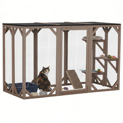 71"L Catio Outdoor Cat Enclosure, Indoor Cat Cage, Pet House, Small Animal