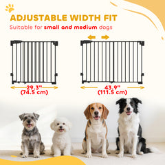 29"-44" Wide Dog Gate, 29" H, Pet Gate with Auto-Close, Single Hand Operation - view 3