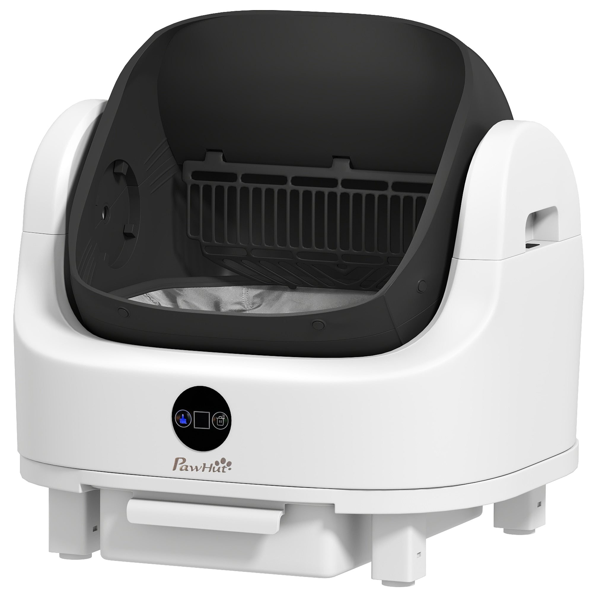 Open-Top Self Cleaning Cat Litter Box, Automatic Cat Litter Box with Integrated