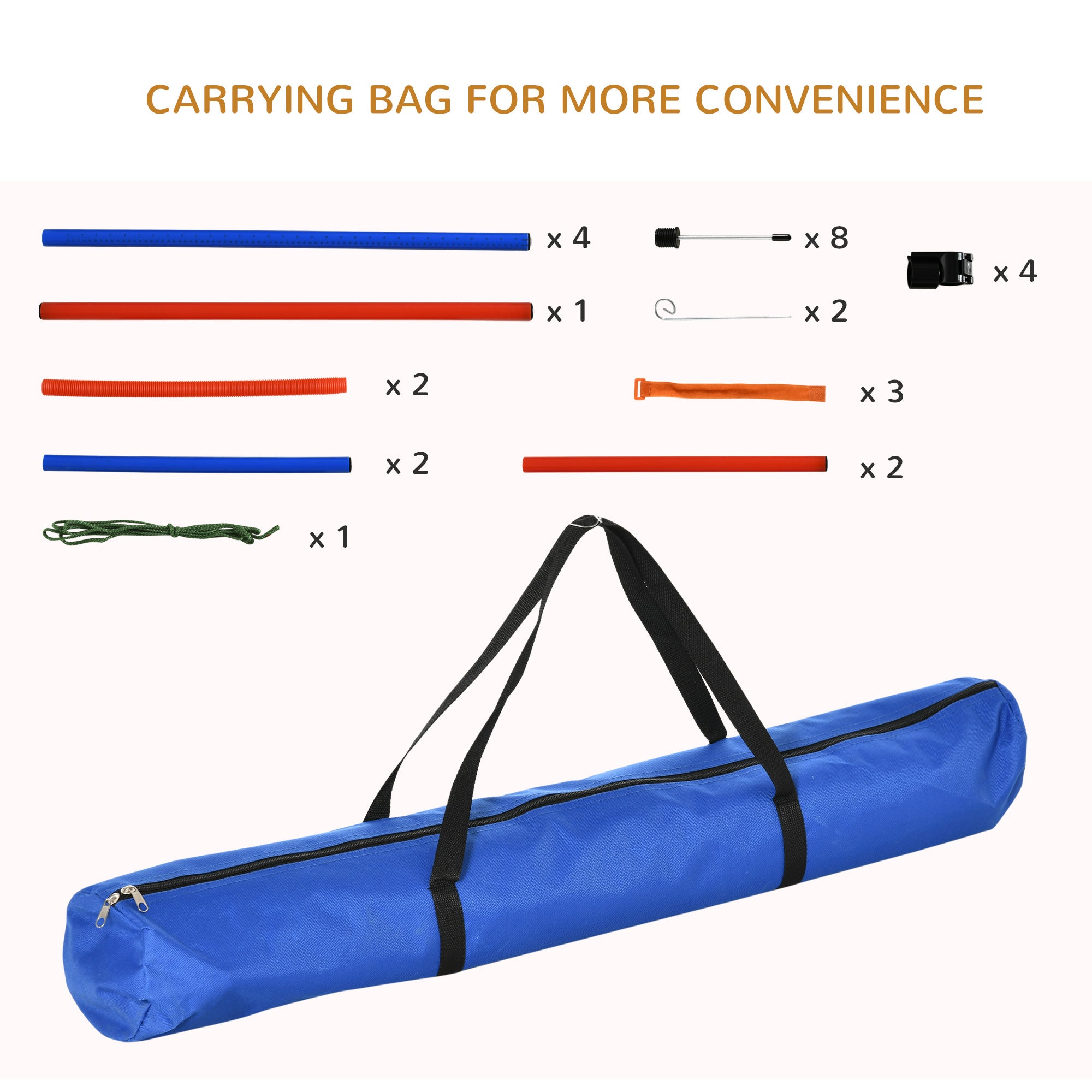 Dog Pet Agility Training Kit High Jump Weave Pole Ring Obedience Training - view 6