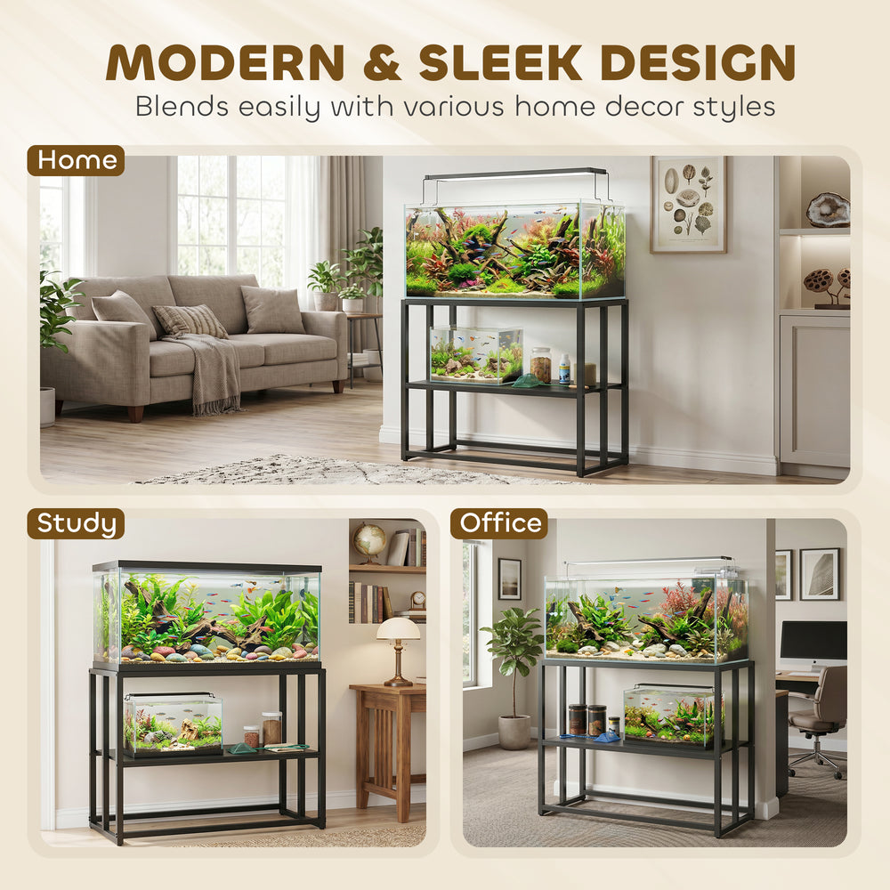 40 Gallon Fish Tank Stand, Heavy Duty Aquarium Stand with Storage Shelf - view 6
