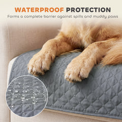 Waterproof Sofa Cover 3 Seater, Soft Couch Cover for Dogs Cats Pets, Non Slip - view 3