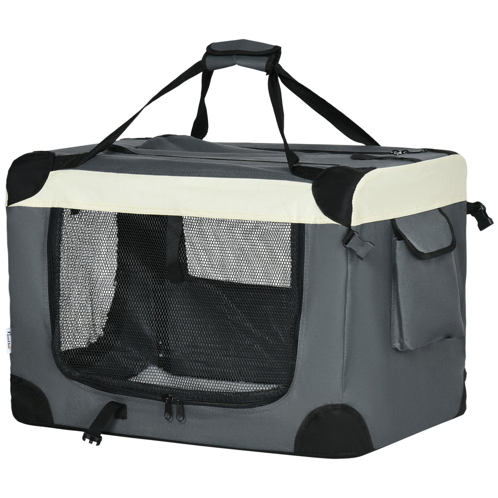 24" Foldable Pet Carrier with Removable Mat, Breathable Mesh, Soft Side Pet