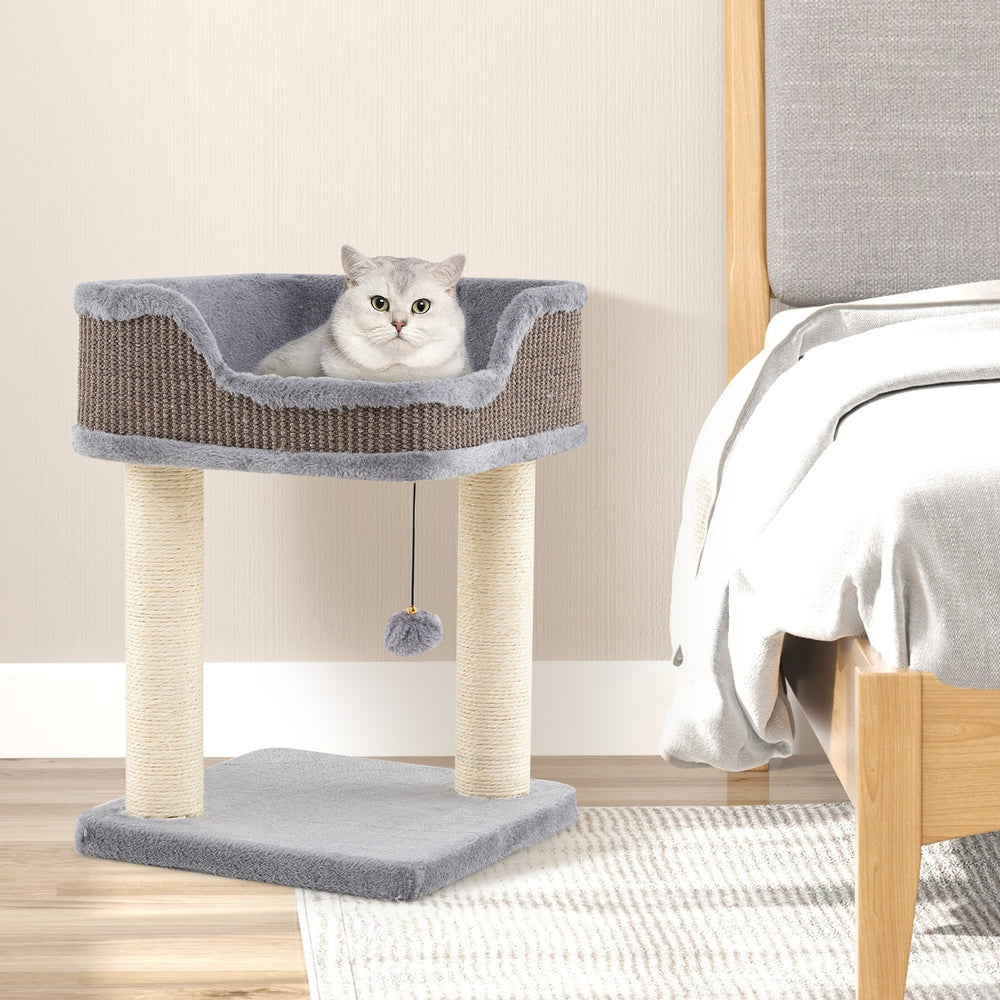 Small Cat Tree for Indoor Cats Kitty Tower with Comfy Plush Perch Sisal - view 2