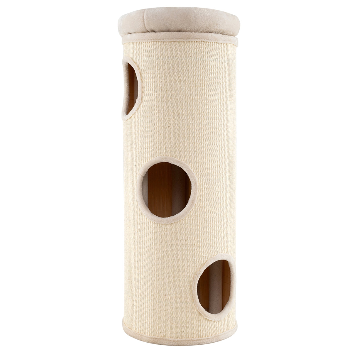 49 Inch Elevated Cat Cave 4-Story Cat House for Multiple Cats Cat Tree