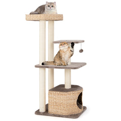 4 Layer Cat Tower with Scratching Posts Condo and Washable Cushions Cat Tree - view 4