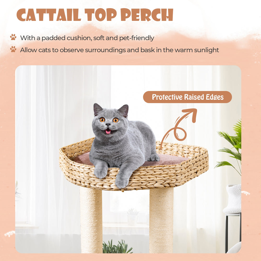 4 Layer Cat Tower with Scratching Posts Condo and Washable Cushions Cat Tree - view 6