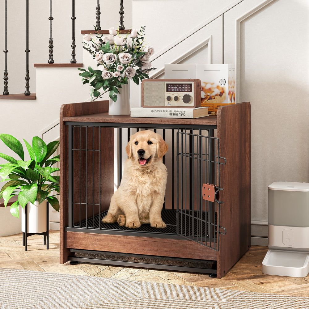 Dog Crate Indoor Dog Cage with Removable Tray and Lockable Door Dog Kennel - view 3