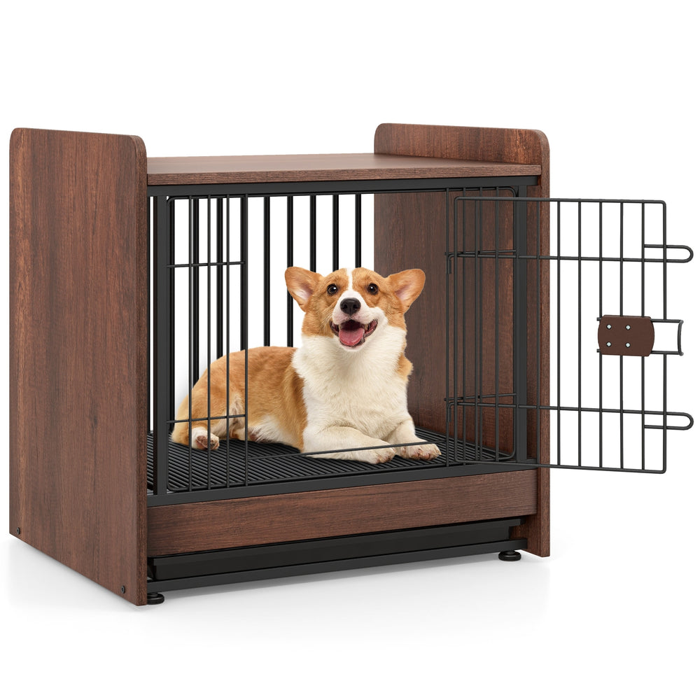Dog Crate Indoor Dog Cage with Removable Tray and Lockable Door Dog Kennel - view 4