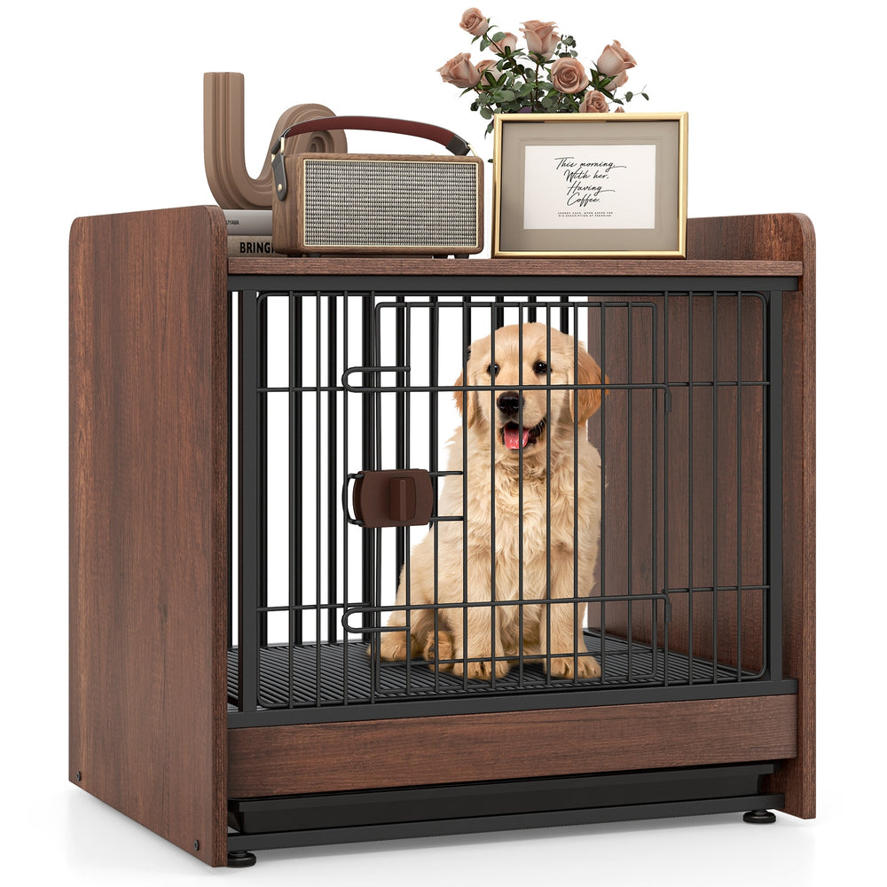 Dog Crate Indoor Dog Cage with Removable Tray and Lockable Door Dog Kennel - view 6