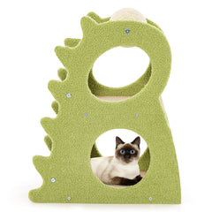 2-Tier Modern Cat Tree for Indoor Cats with Rotatable Sisal Scratching Ball - view 4