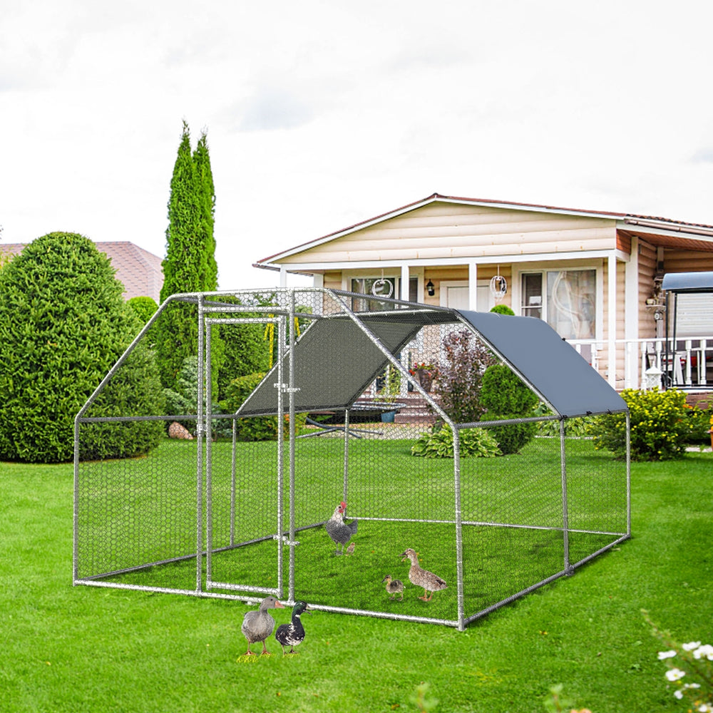 9.5 x 12.5 Feet Large Walk In Chicken Coop Run House - view 2