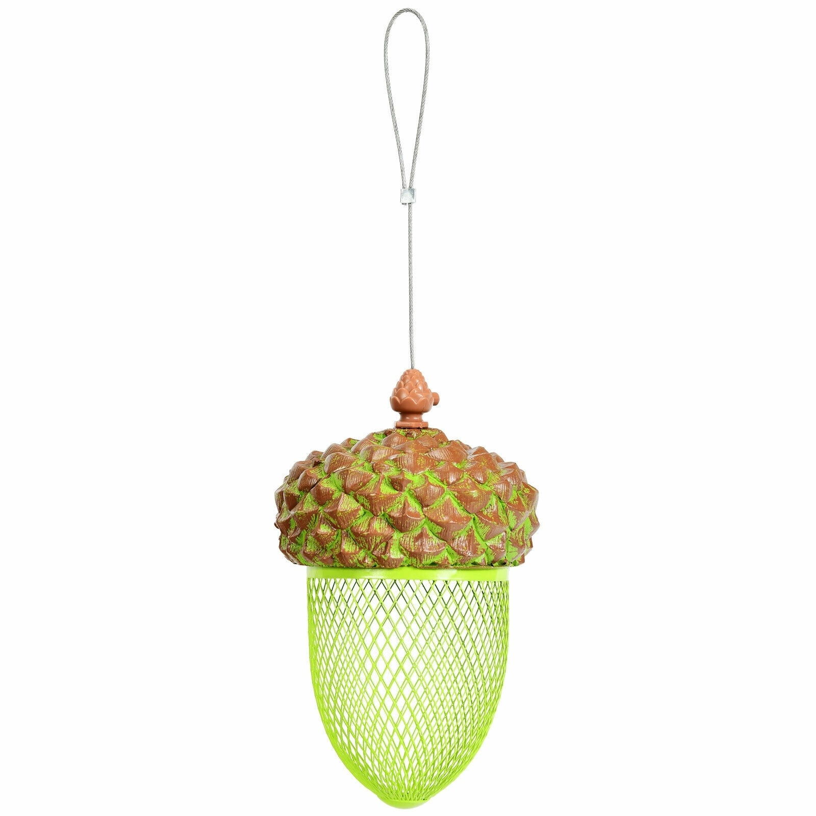 Metal Acorn Wild Bird Feeder Outdoor Hanging Food Dispenser for Garden Yard - view 4