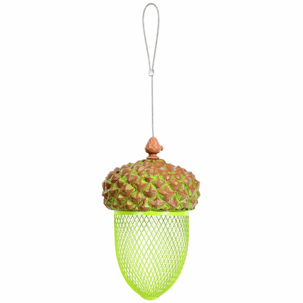 Metal Acorn Wild Bird Feeder Outdoor Hanging Food Dispenser for Garden Yard - view 4