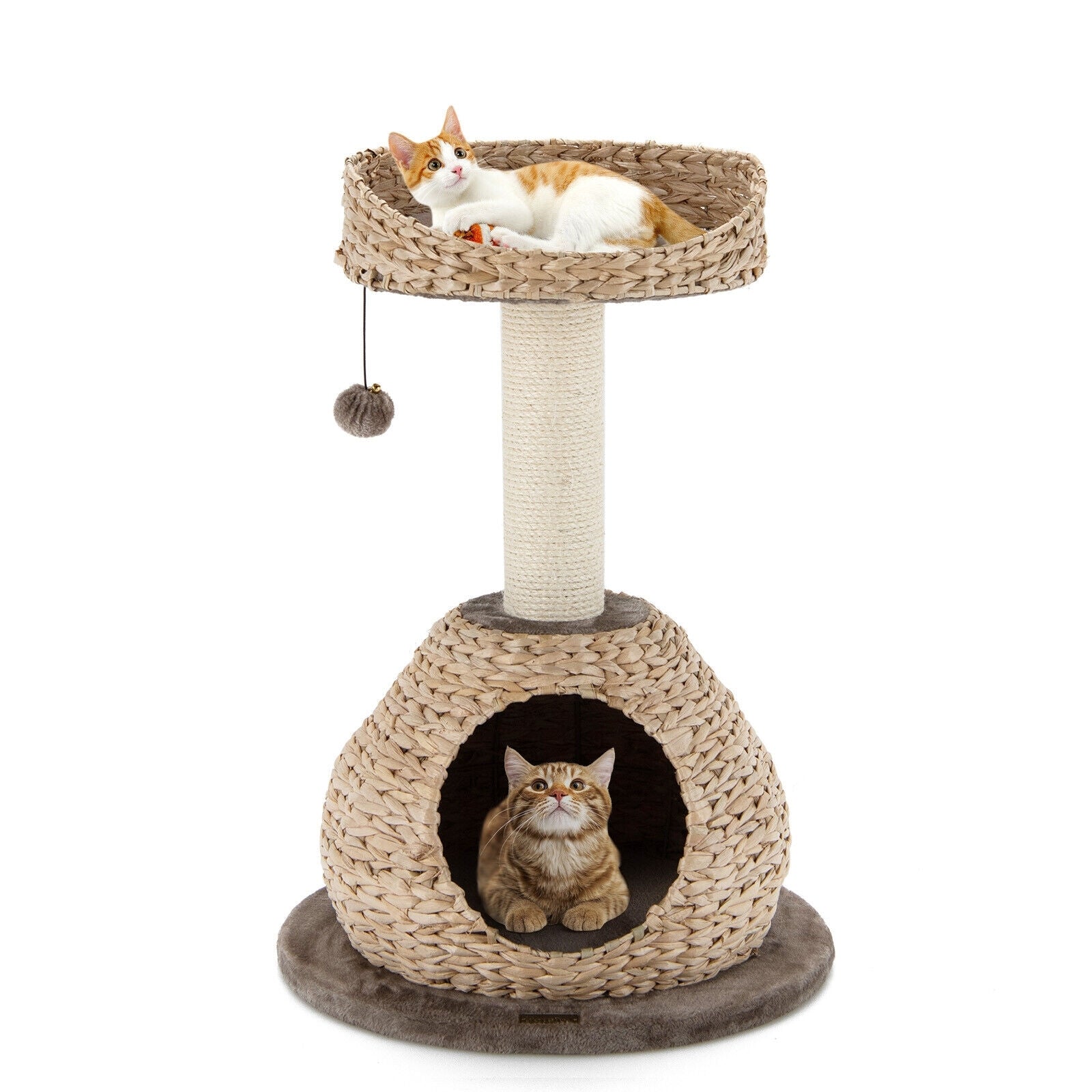 28 Inches Hand-Made Cat Tree Tower with Jump Platform - view 8