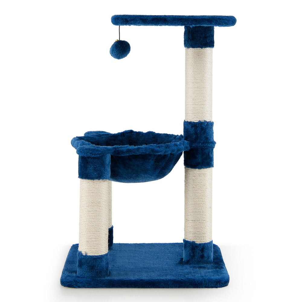 Multi-level Cat Tree with Scratching Posts and Cat Hammock - view 8