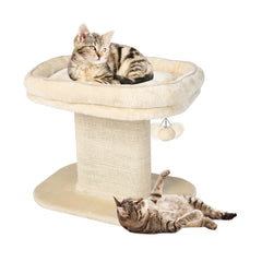Modern Cat Tree Tower with Large Plush Perch and Sisal Scratching Plate - view 3