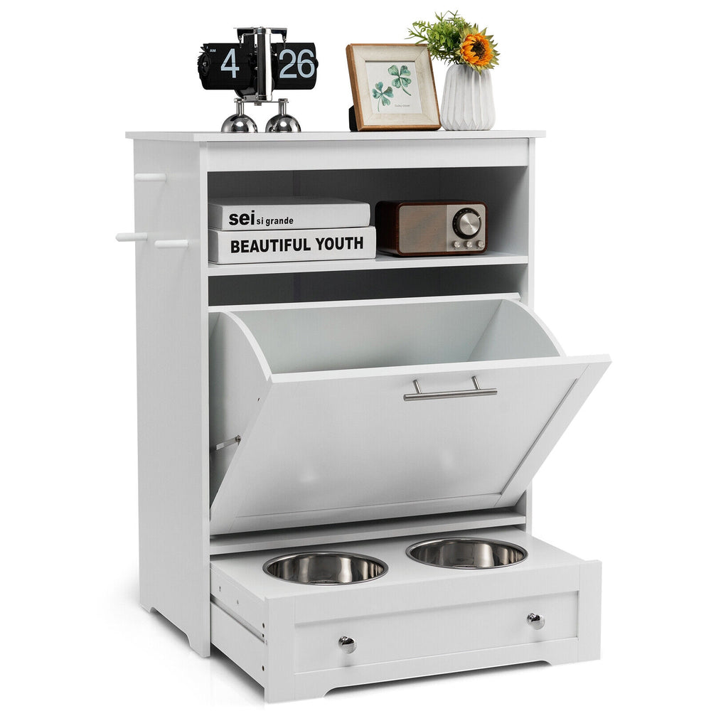Pet Feeder Station with Stainless Steel Bowl - view 4