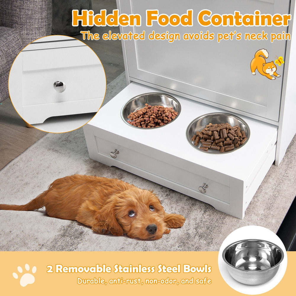 Pet Feeder Station with Stainless Steel Bowl - view 8