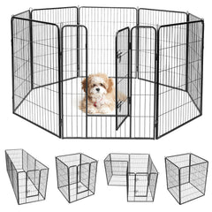 8 Metal Panel Heavy Duty Pet Playpen Dog Fence with Door-48 inches Pet Gate - view 3