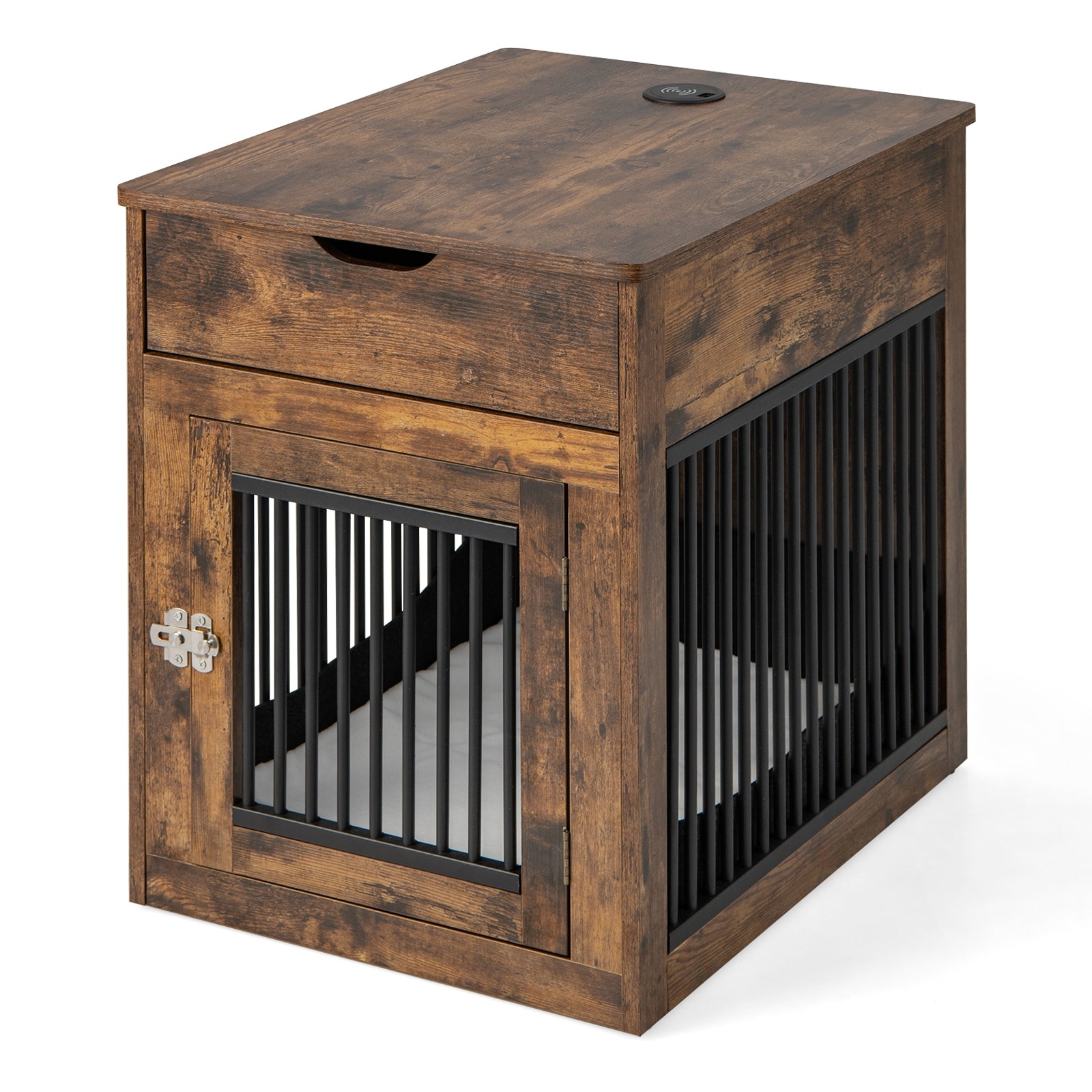 2-In-1 Dog House with Drawer and Wired Wireless Charging - view 4