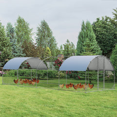 Large Metal Chicken Coop with Cover - view 2