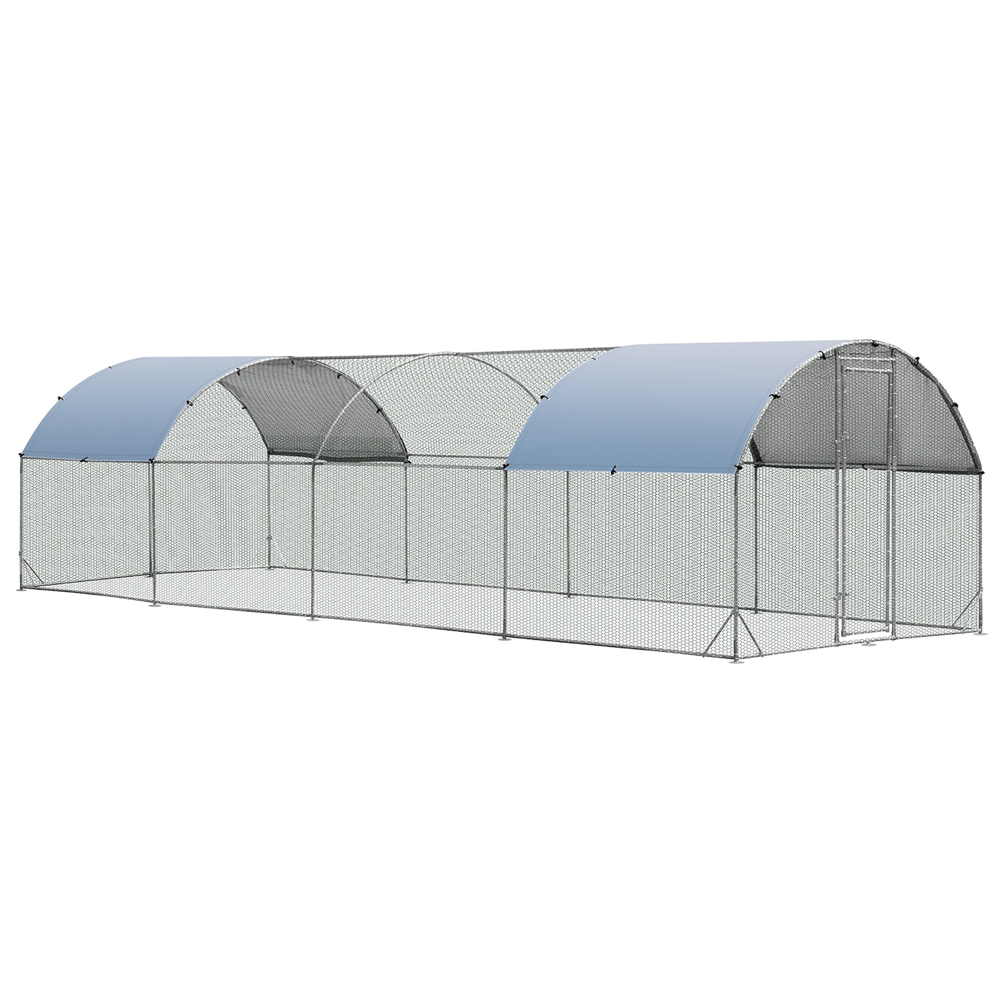 Large Metal Chicken Coop with Cover - view 4
