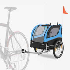 Dog Bike Trailer Foldable Pet Cart with 3 Entrances for Travel Pet Wagon - view 4