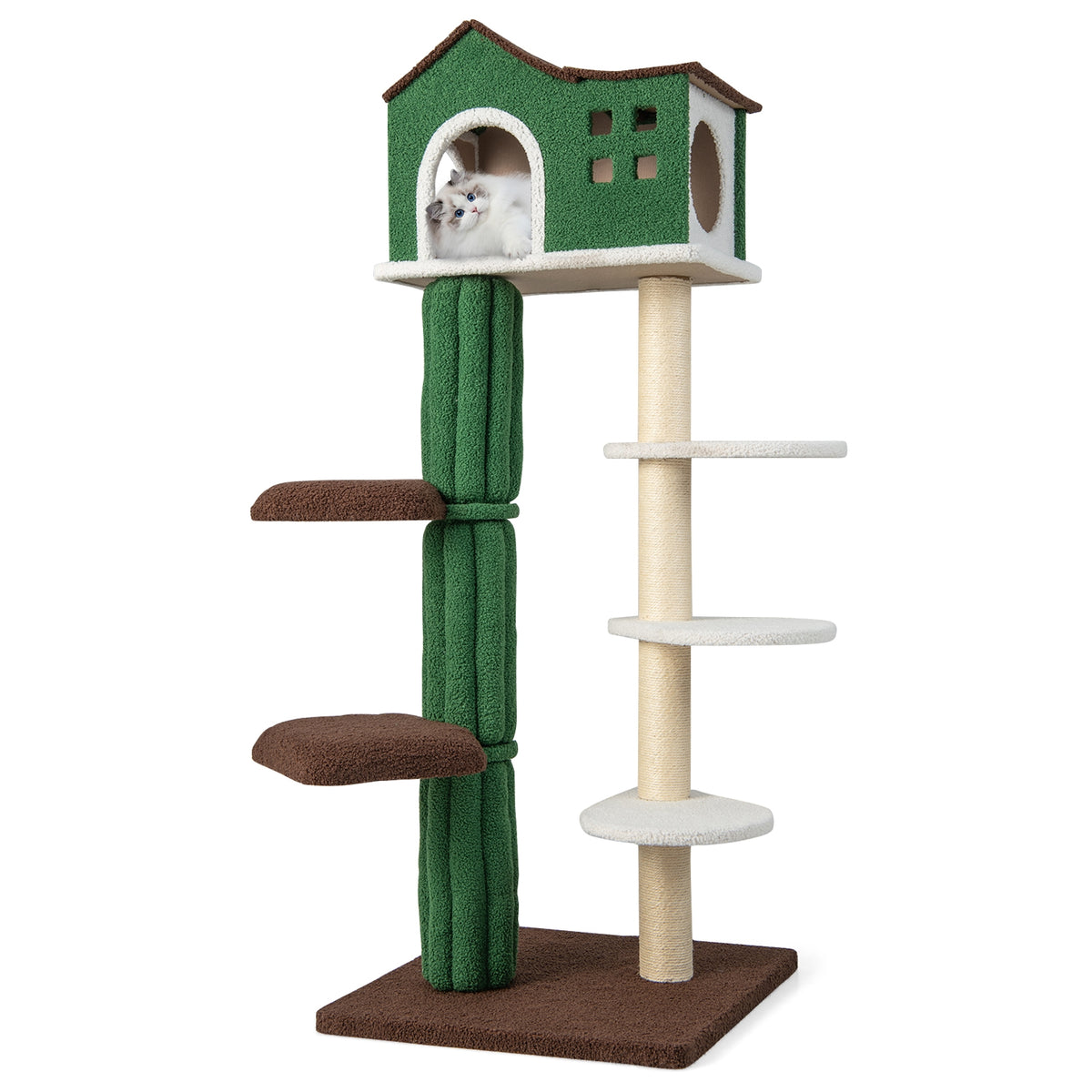 Multi-level Cat Tree with Condo and Anti-tipping Device