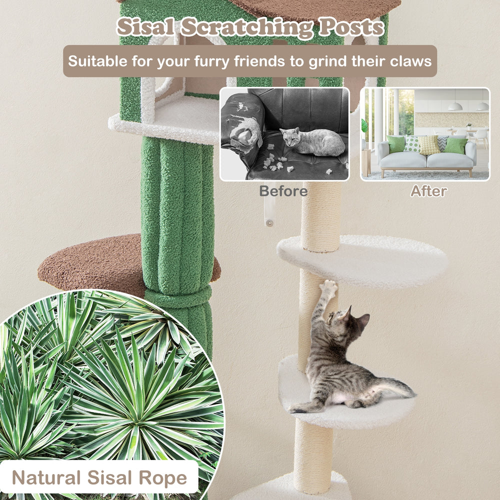 Multi-level Cat Tree with Condo and Anti-tipping Device - view 7