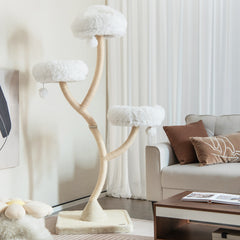 70 Inch Tall Cat Tree 4-Layer Cat Tower with 3 Perches and Dangling Balls - view 3