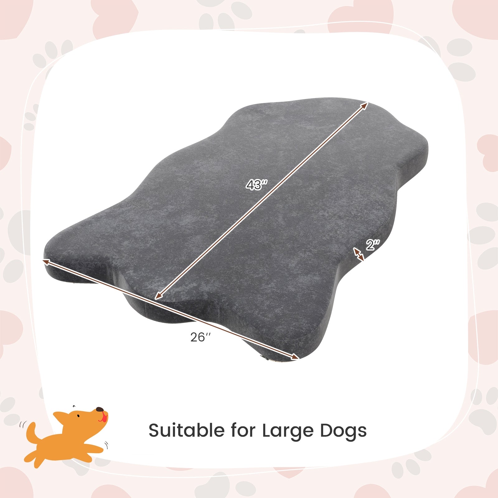 Orthopedic Dog Bed with Memory Foam Support for Large Dogs - view 4