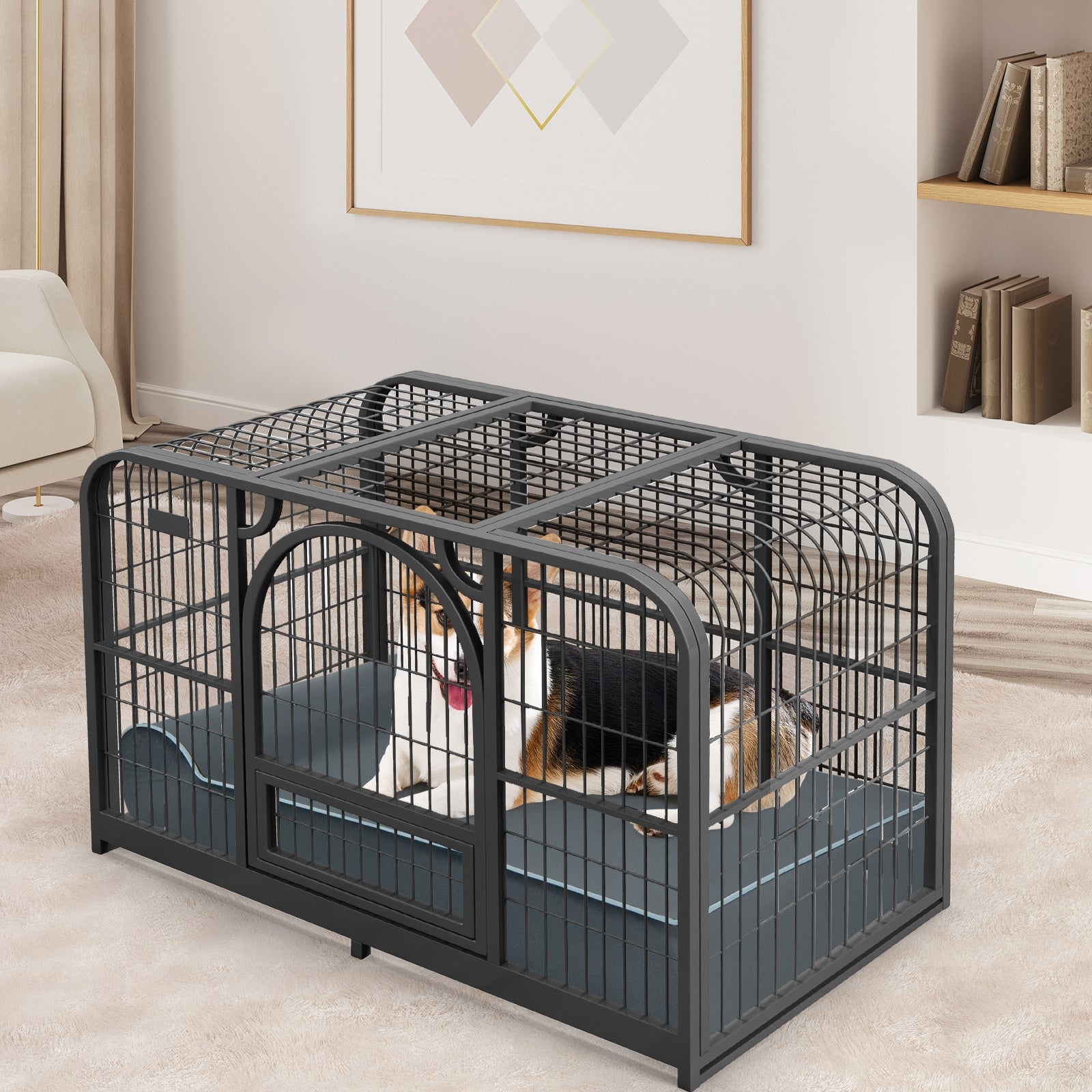 Orthopedic Dog Bed with Headrest and Removable Washable Cover - view 5