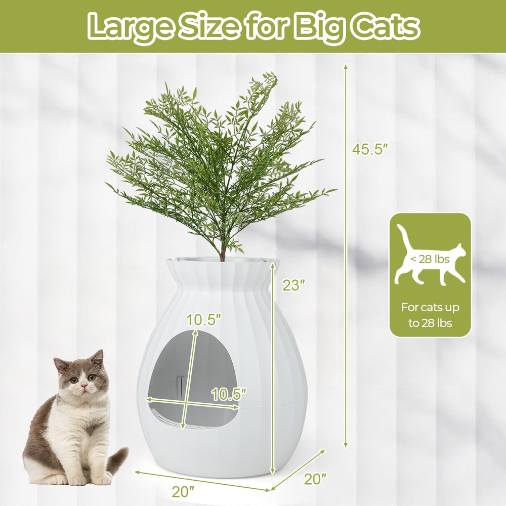 Smart Plant Cat Litter Box with Electronic Odor Removal and Sterilization Cat - view 5