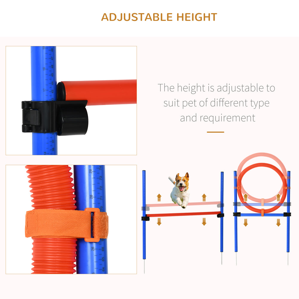 Dog Pet Agility Training Kit High Jump Weave Pole Ring Obedience Training - view 4