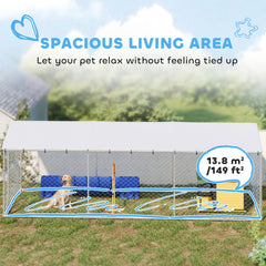 19.7' x 7.5' x 6.6' Dog Kennel Outdoor for Small Medium Large Dogs - view 4