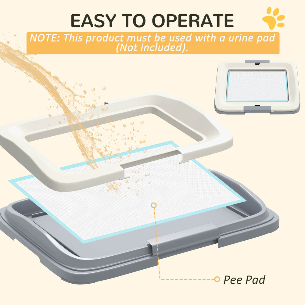 18" x 13" Pee Pad Holder, Dog Potty Tray for Indoor Outdoor, Easy to Clean Dog - view 3