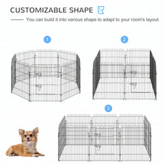 30inch 8-Panel Octagon Pet Exercise Playpen Crate Foldable Dog Cage Pen Puppy - view 3