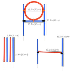 Dog Pet Agility Training Kit High Jump Weave Pole Ring Obedience Training - view 2